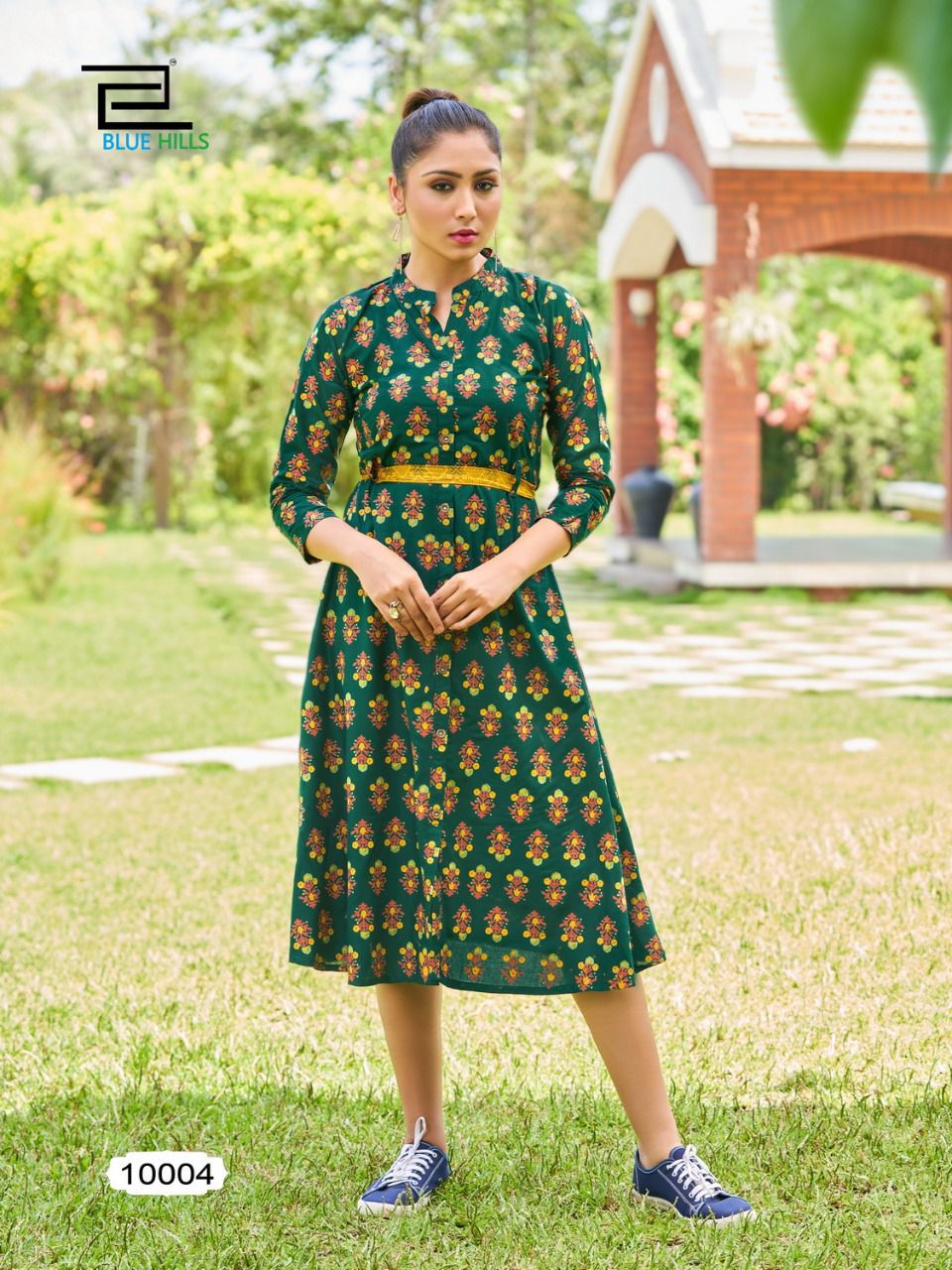 Blue Hills Belt 10 Fancy Party Wear Heavy Rayon Designer Kurti Collection